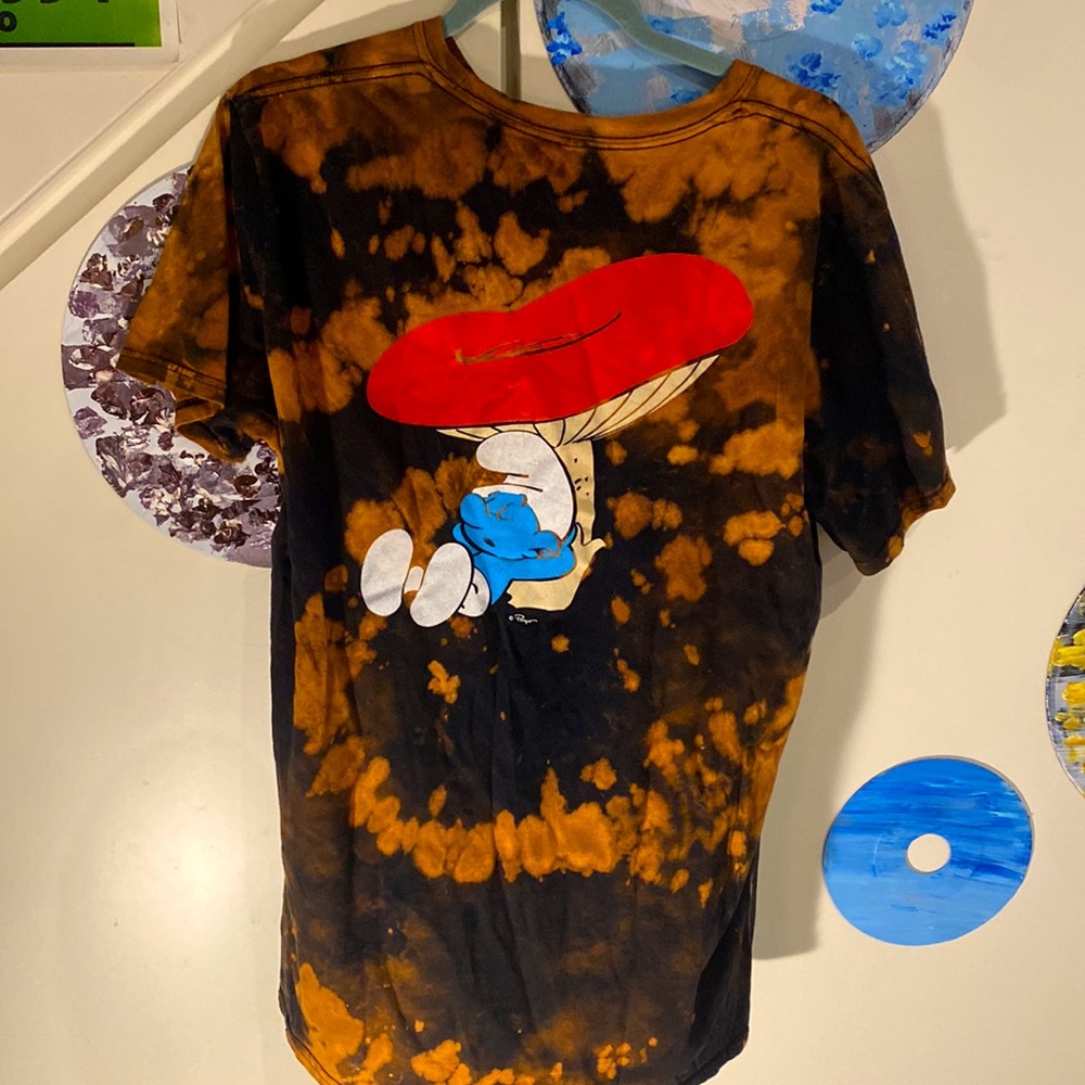 Smurfs tye dye tshirt